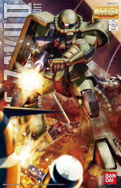 万代 MG 1/100 Zaku II MS-06F 绿扎古/宇宙用F型 Ver.2.0 现货