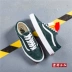 Làm chủ sản phẩm mới Vans cũ skool màu xanh đậm màu cam nhạt màu xám cổ điển lông nam và nữ đôi giày vải giày thể thao lining Plimsolls