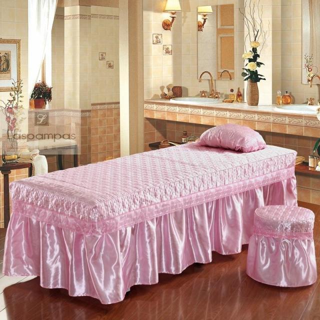 Vẻ đẹp trải giường bốn bộ của beauty salon khăn trải giường cotton ren cơ thể massage bộ đồ giường đẹp tất cả các snapped lên