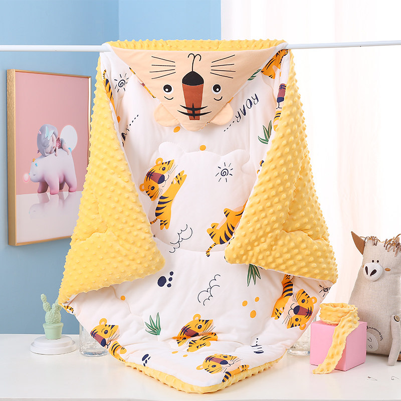Wrapped baby newborn newborn spring, autumn and winter thickened quilt hug quilt cotton quilt four seasons maternity room baby supplies