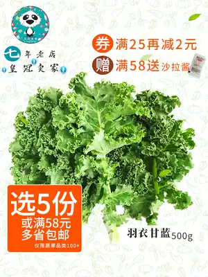 Pingzhi light food tribe self-growing vegetable kale salad fresh kale 500g