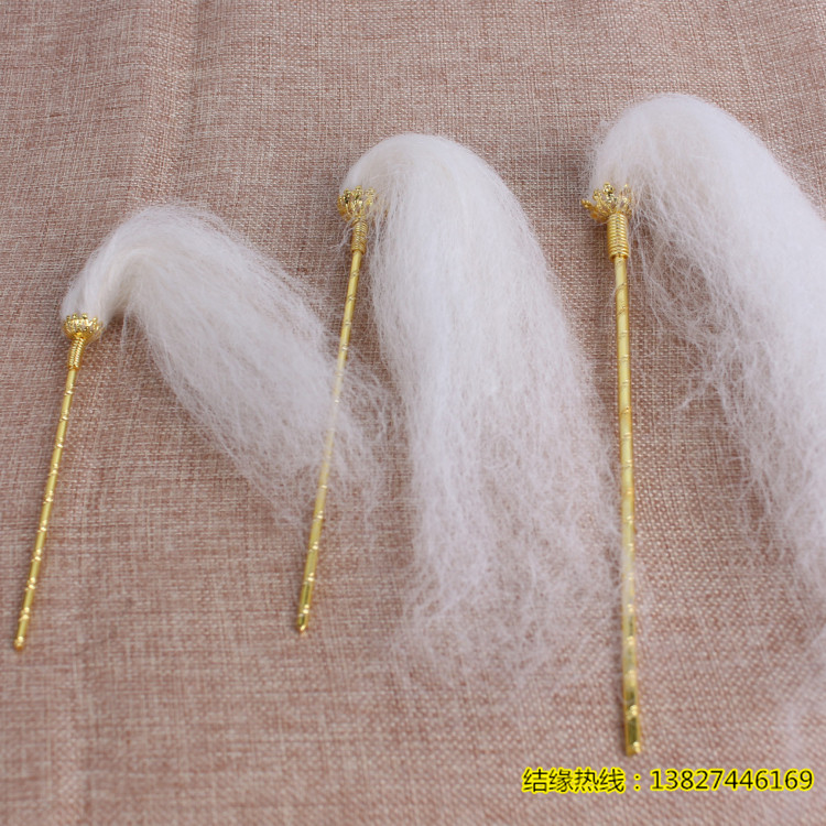 Alloy whisk dharma instrument Taoist statue Buddha Statue accessories Taishang Laojun Hongjun ancestral Buddha Dust statue weapons