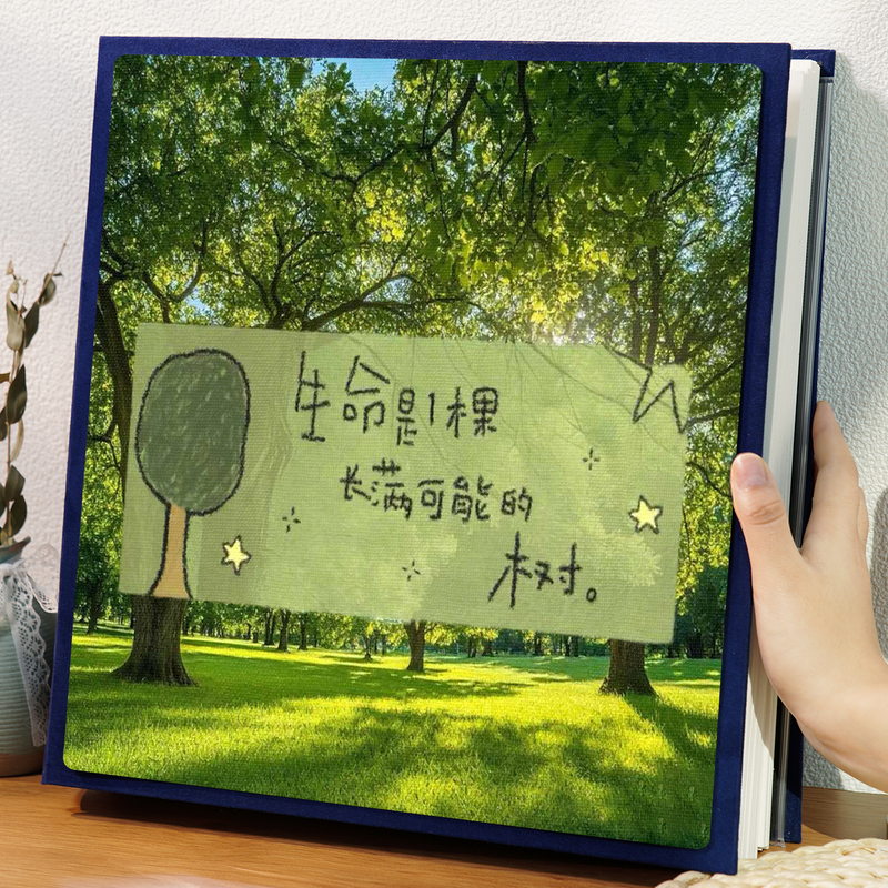 DIY Travel Self-Adhesive Laminated Photo Album, Couple's Commemorative Album, Large-Capacity Family Travel Photo Storage 6inch