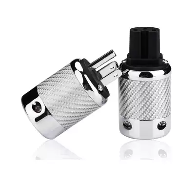 American power plug Carbon fiber power plug HIFI audio plug Power cord connector tail plug