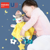 kissbaby soothing towel baby importable doll to coax the baby to sleep artifact 0-1 years old plush hand puppet toy