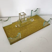 Большая золотая стоматологическая виза с помощью клип -карты