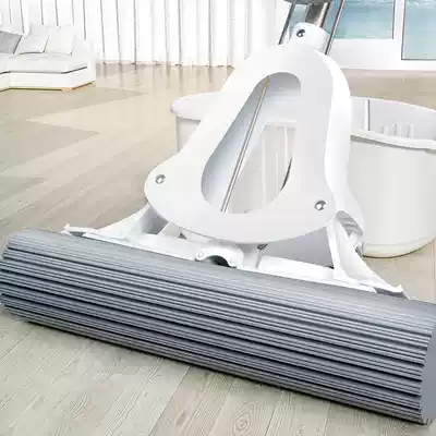 Ruilida 33CM large rubber cotton mop household folding mop cloth absorbent mop sponge mop head