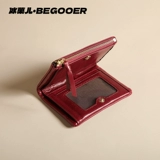 Кожаный универсальный кошелек, короткий бумажник, премиум класс, из натуральной кожи