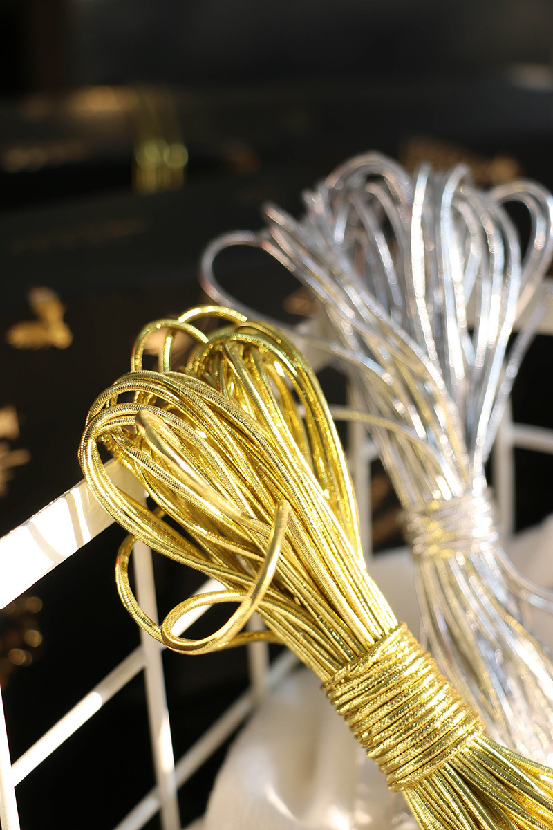 10 m Leather Fascia Ribbon Snowflake Crisp Candy Milk Date Biscuits Packaging Box Pendant Pendant Pendant Decorative accessories Elastic rope