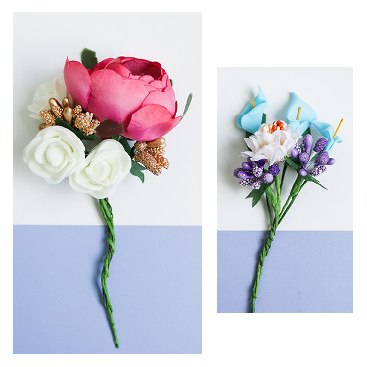 Simulation decorative flower mooncake Snow Mei Niang cookie cookie box decorative flower tote bag gift decorative flower