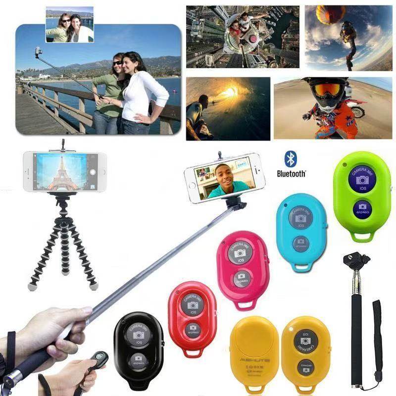Mobile Phone Bluetooth Camera Remote Control Suitable for Android, Apple, Huawei, Xiaomi Cameras, Video Shooting, Selfie Stick Gadget