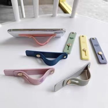 Mobile Phone Push-Pull Retractable Ring Holder Stand, Simple Silicone Tpu Wristband Stand, Anti-Fall, Multi-Functional Adhesive Type