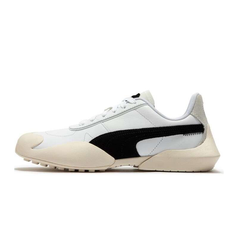 Puma Vaderon Clean Non-Slip and Wear-Resistant Low-Top Sports Casual Shoes for Men and Women, Black and White