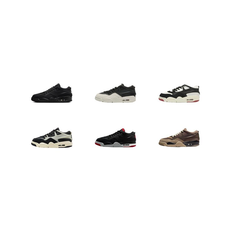 【Liubing Sports】Jordan Air Jordan 4 Rm Low-Top Retro Basketball Shoes for Men