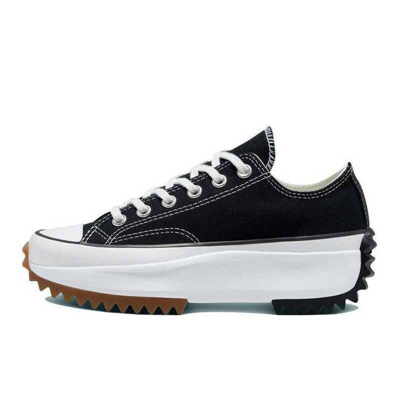 Converse Run Star Hike Round-Toe Lace-Up Low-Top Canvas Shoes Unisex Black Converse Run Star Hike Round-Toe Lace-Up Low-Top Canvas Shoes Unisex Black