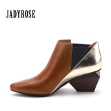 Martens, демисезонные ботинки с заостренным носом, высокие ботильоны в английском стиле, короткие сапоги, челси, 2020