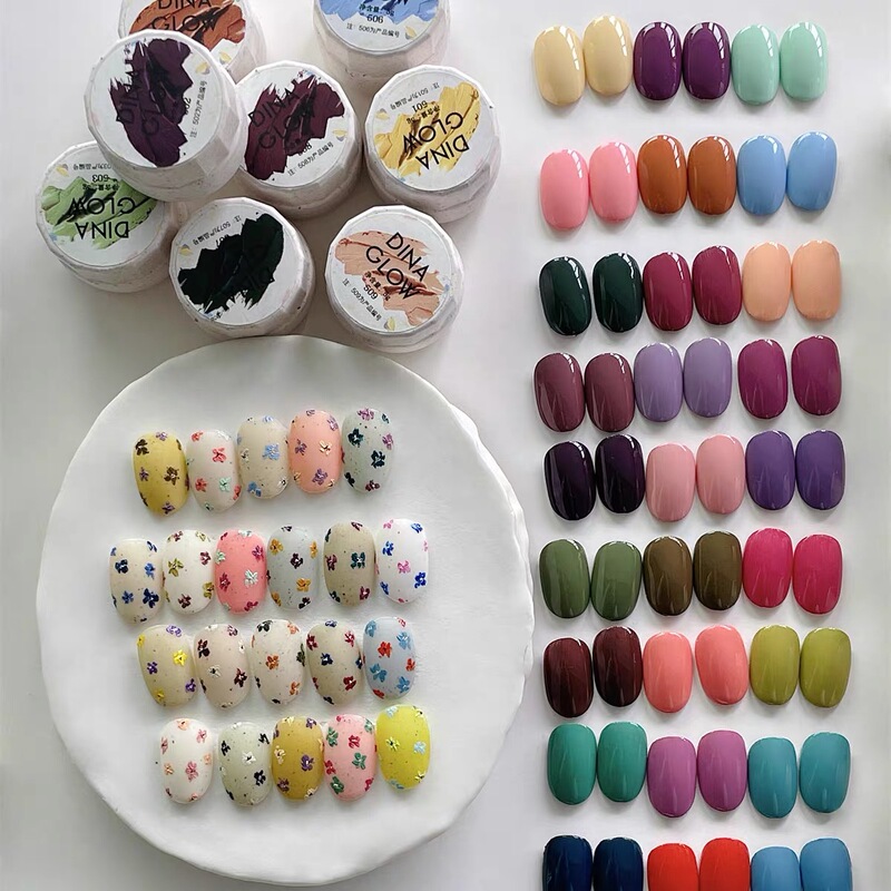 Dinaglow New Product, Specially Formulated by Teacher Zhiya, Painting Gel, All-Encompassing Spring Colors 501～527, Soft Texture, Good Color Payoff