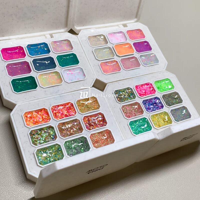 Dinaglow Original Gel Nine-Grid (600~635) (1.5G/Color) Summer Special with Rich Colors Dinaglow Original Gel Nine-Grid (600~635) (1.5G/Color) Summer Special with Rich Colors