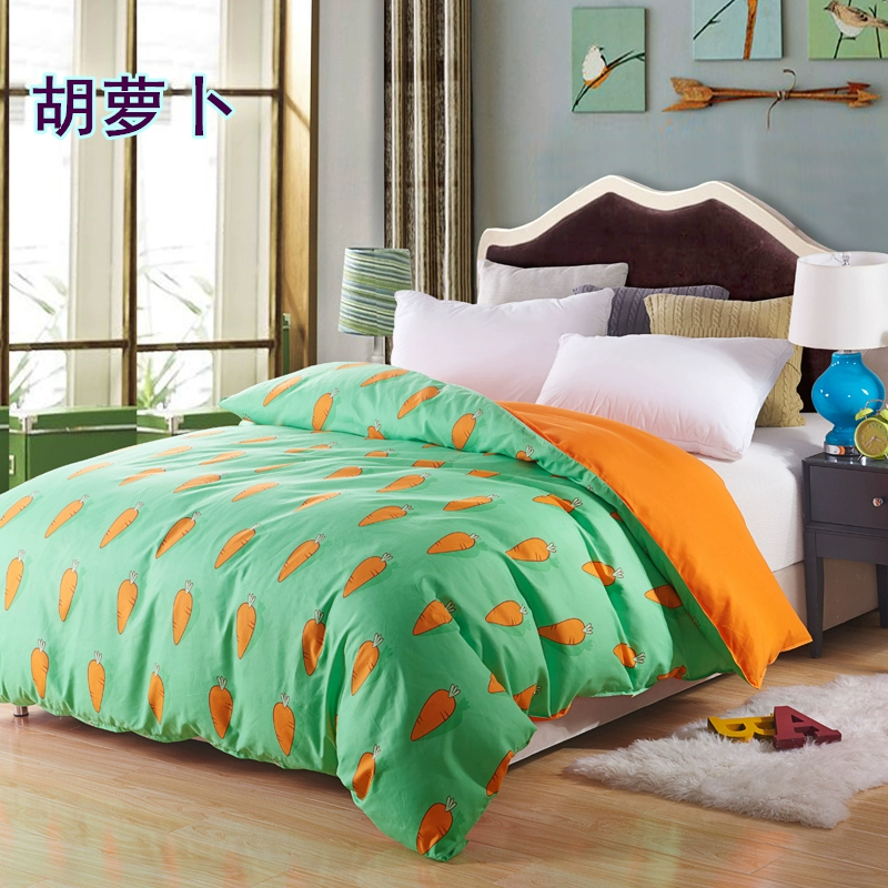 Kumamoto Gấu giường cartoon chăn đơn mảnh vải lanh đúp mùa xuân và mùa hè cho trẻ em Câu chuyện xe - Khăn trải giường