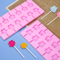 Lollipop mold diy homemade ice and snow cake household handmade set framed bag silicone to make qq candy chocolate