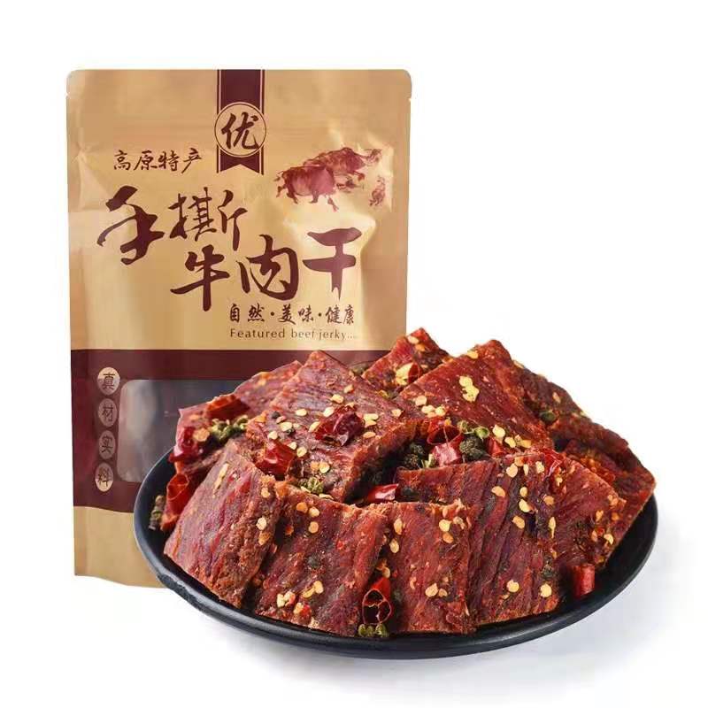 Qinghai Specialty Bulk Air-Dried Shredded Yak Jerky 500g Spicy Five-Spice Sichuan Mongolian Tibetan Snacks Qinghai Specialty Bulk Air-Dried Shredded Yak Jerky 500g Spicy Five-Spice Sichuan Mongolian Tibetan Snacks