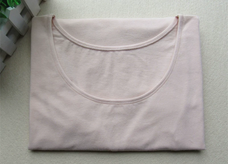 Gekai cotton cổ thấp quần áo mùa thu nữ siêu mỏng tròn lớn cổ sát sát đồ lót nữ áo đơn giản áo sơ mi chạm đáy quần áo giữ nhiệt