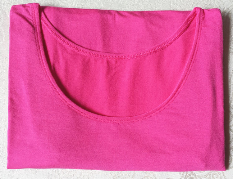 Modal Qiuyi cổ tròn lớn siêu mỏng đồ lót cá nhân ấm áp của phụ nữ cotton màu đen áo một mảnh áo thu đông nam trung nien