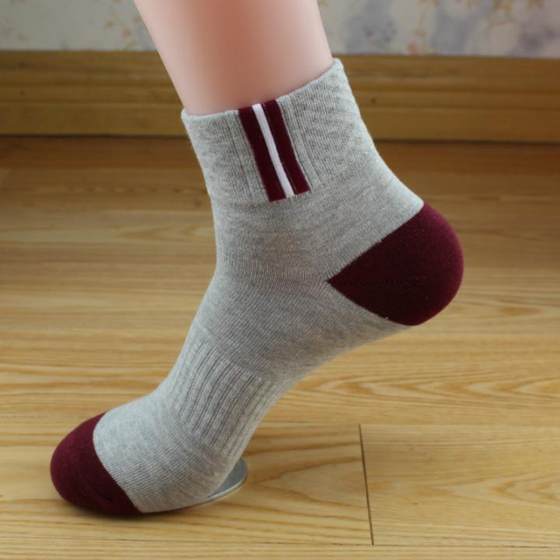 Men's sports socks, pure cotton socks, pure cotton sweat-absorbent and deodorant autumn and winter socks, spring and autumn men's socks, boys' mid-calf socks