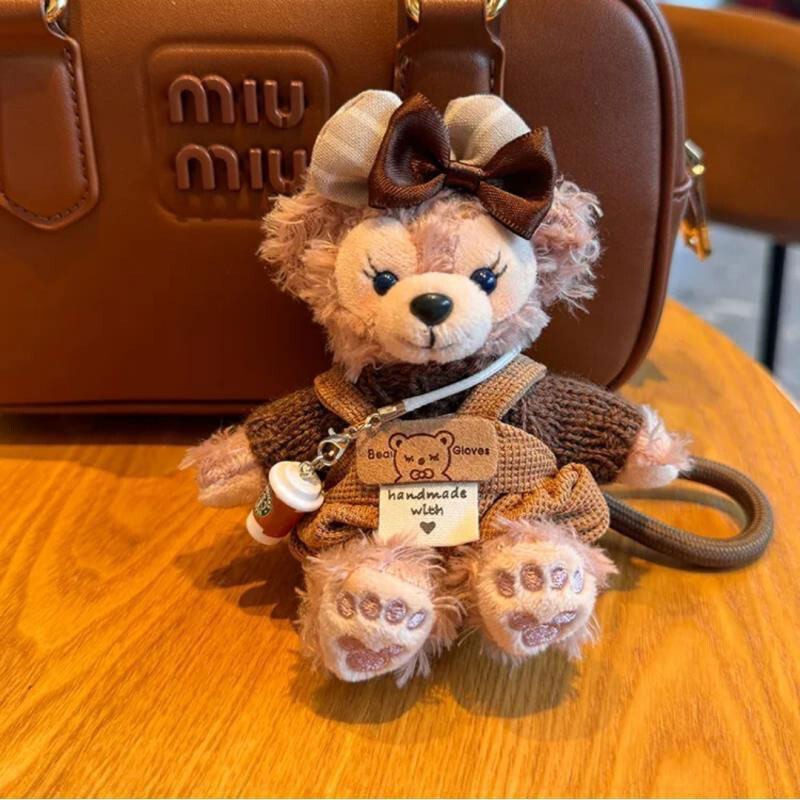 Japanese Nilea Cute Duffy Bear Bag Pendant Plush Doll Keychain Ornament Shirley Rose Gift
