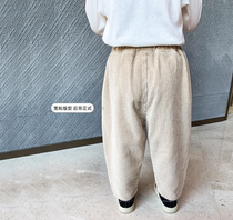 Korean childrens clothing spring and autumn children corduroy trousers boys casual pants