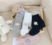 Korean childrens clothing womens baby pantyhose simple stockings 3 colors optional super versatile simple style