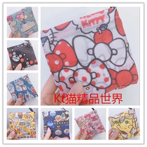 Shopping bag new Japanese fashion portable shoulder medium cartoon foldable eco-friendly bag shopping bag spot
