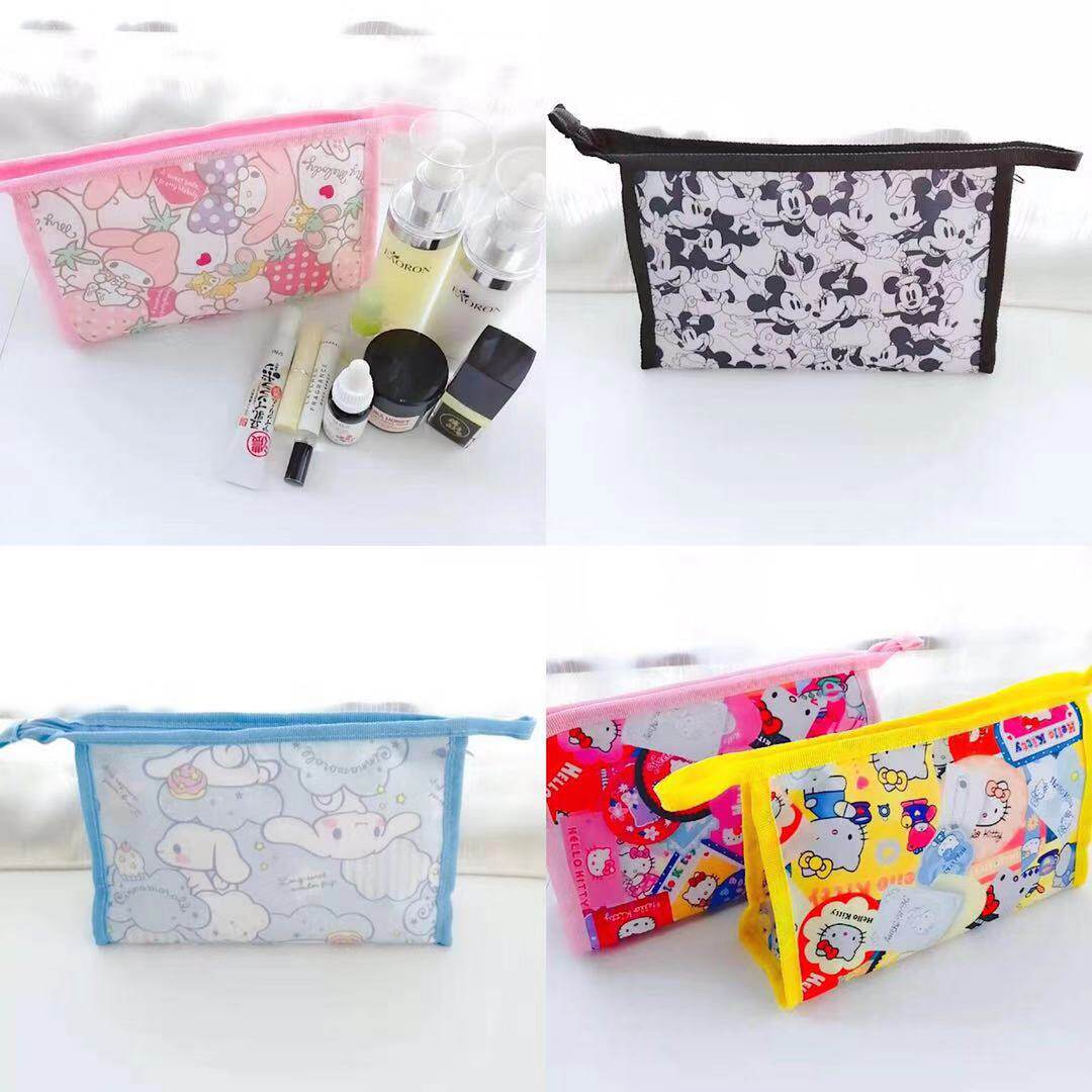 Cartoon Carry-on Portable travel Multi-functional make-up containing bag Merle KT Mitch oxford cloth waterproof wash-up bag