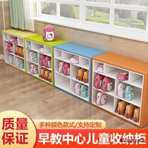 Simple custom soft bag shoe cabinet dance room Storage bookcase early education center kindergarten storage shoe stool porch door cabinet
