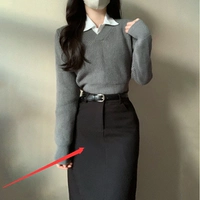 Черная длинная юбка