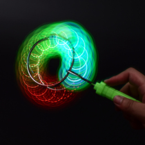 2019 new colorful round track luminous yo-yo yo-yo childrens toy stall wholesale free mail