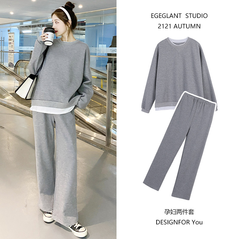 Spring maternity suit net red out fashion 2022 new spring and autumn sportswear tide mom loose vests