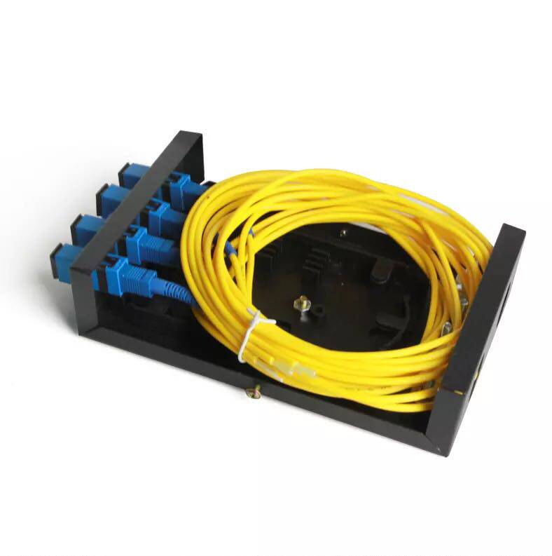 4-port SC fiber optic terminal box Light box Welding box Connection box Cable connector box with pigtail full match