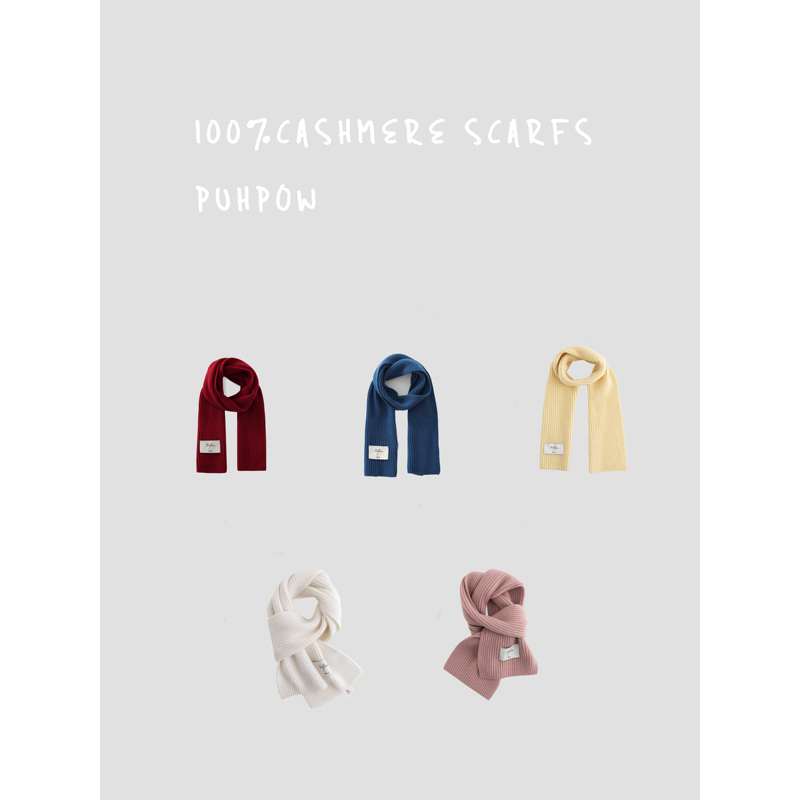Puhpow/ Consinee A-Grade 100% Cashmere Yuanbao Stitch Scarf for Warmth in Autumn and Winter Puhpow/ Consinee A-Grade 100% Cashmere Yuanbao Stitch Scarf for Warmth in Autumn and Winter