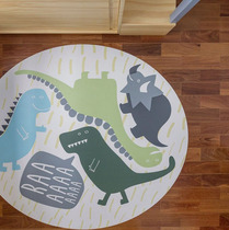 ins childrens room floor mat dinosaur styling home mat decorative floor mat round carpet baby game mat tent mat