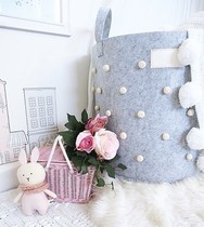 INS Wind Point storage bag storage bag childrens room decoration toy finishing bag photography props play storage bag