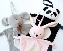 Infant and child towel can be imported doll baby panda rabbit elephant saliva towel suction toy comfort hug doll