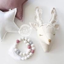 ins custom Nordic unicorn wall hanging childrens room childrens clothing shop studio decoration wall decoration