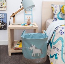 ins style unicorn rainbow storage bucket dirty clothes basket childrens toys clothing storage bucket toy storage bag