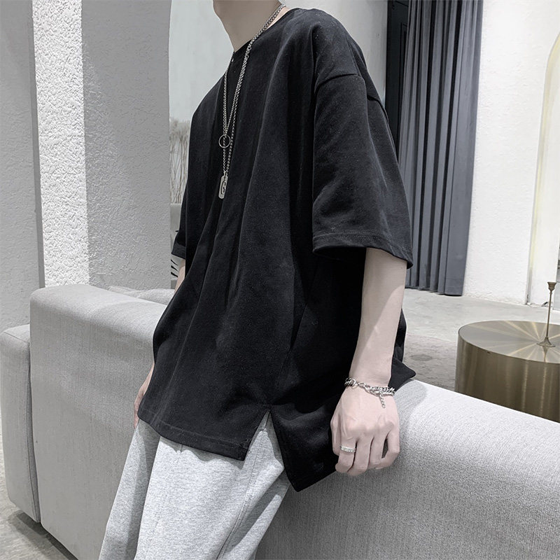 Super hot cec short-sleeved t-shirt male net red ins tide brand personality fashion Harajuku Hong Kong style loose trend summer half-sleeve