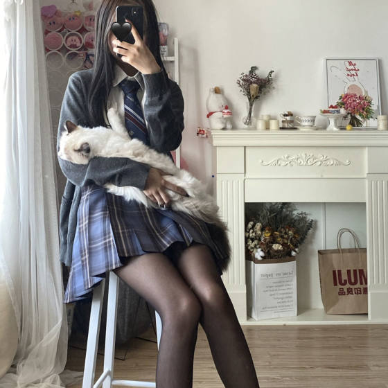 jk黑丝袜女薄款网红流行超薄防勾丝连裤袜子性感学生打底袜春夏季