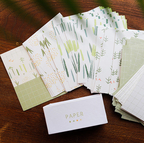 (Split Packing) Twilight City Milk Tea Shop Sticky Notes Pocket Account Backing Collage Salt Lattice Material Paper