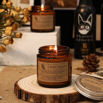 Soybean wax lavender scented candle romantic ornaments home interior durable bedroom niche hand gift