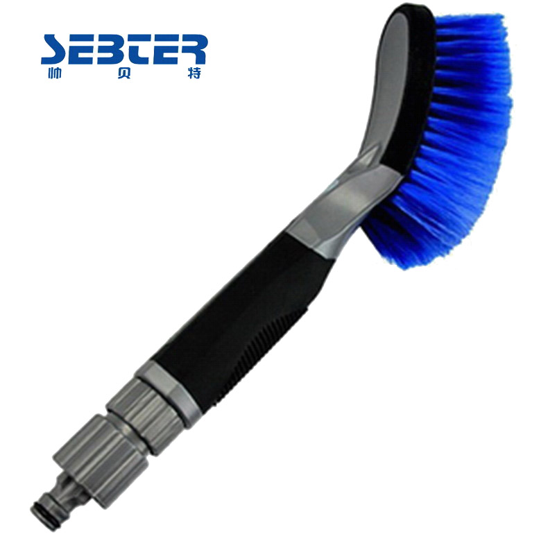 帅贝特4508 开关通水刷 洗车水枪洗车刷 洗车刷子 汽车清洗工具