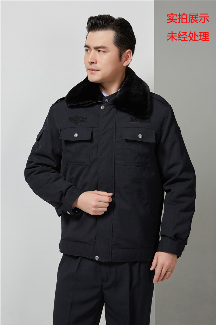 Heavy security uniform cotton winter clothing short multi-function cold clothing men security clothes winter cotton clothes
